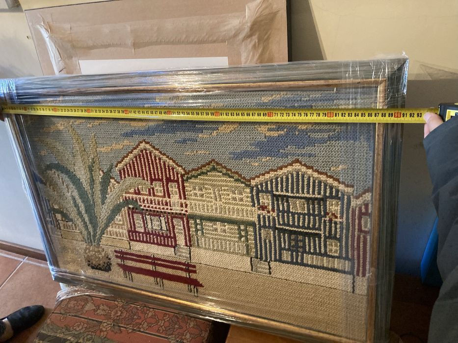 Quadro de arraiolos costa nova c/palmeira