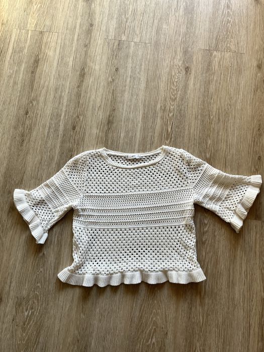 Mango sweter sweterek ażurowy bluzka S M