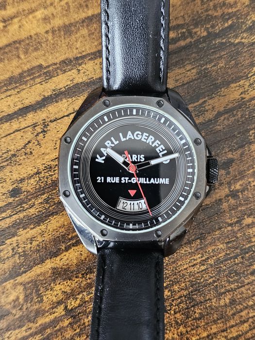 Zegarek męski Karl Lagerfeld Klassic K Leather Strap