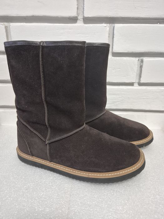 Сапоги угги женские зимние замшевые