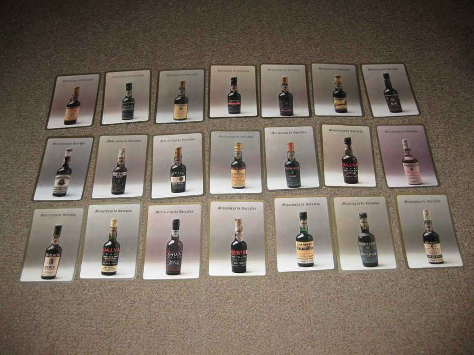 62 Calendários de "Miniaturas de Garrafas" Impecáveis!