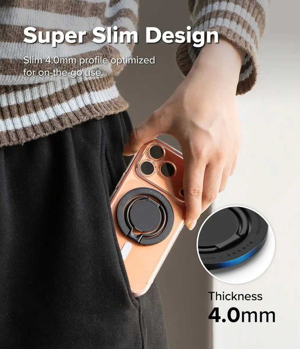 Магнитный держатель Ringke Dual Magnetic Smart Holder Black