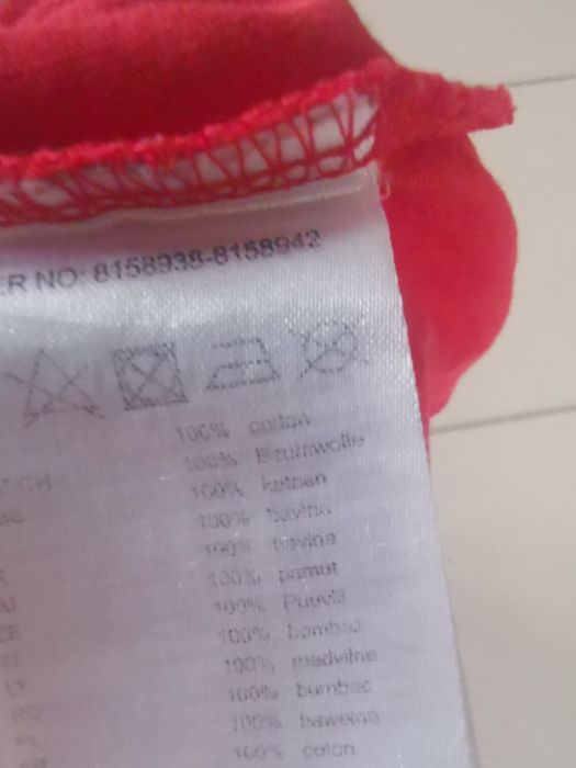 Czerwony t shirt damski bluzka z krótkim rękawem zabawny napis Page On