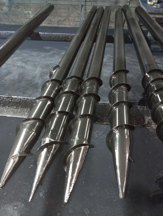 Сваї багатовиткові,однолопастні,геошуруп,наконечник,оголовок.