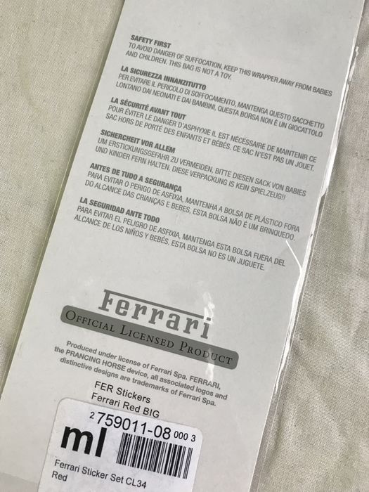 Autocolante raro oficial FERRARI