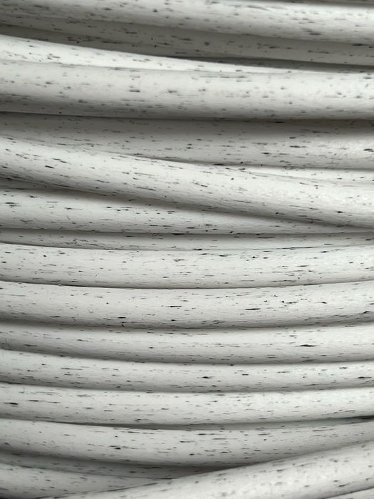 Штучный ротанг. Двухцветный полиротанг для кашпо Береза 6 мм