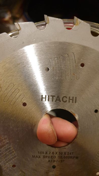 Tarcze widiowe do drewna Hitachi 165x2,6x30