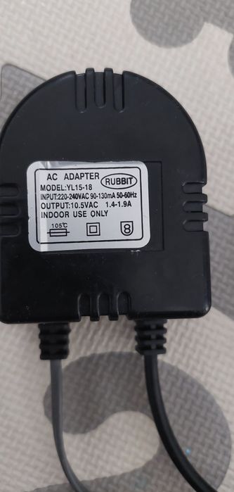 Zasilacz, AC adapter Rubbit
