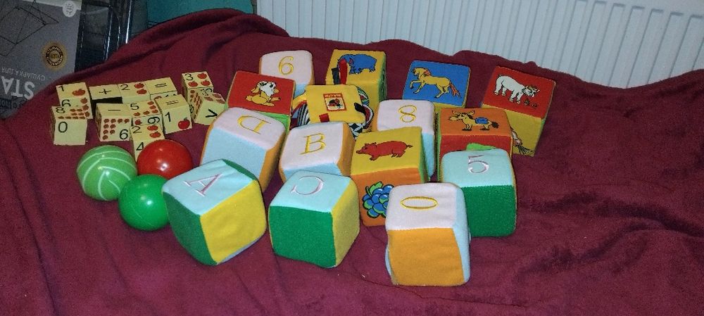 Продам детский комплект мягкие кубики полный комплект