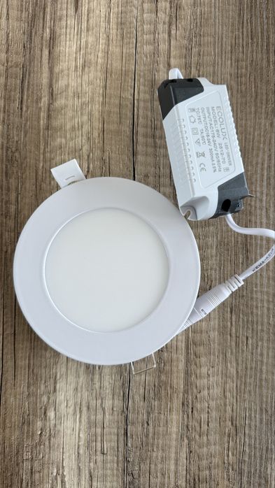 9 Focos luz tecto 120mm luz Neutra