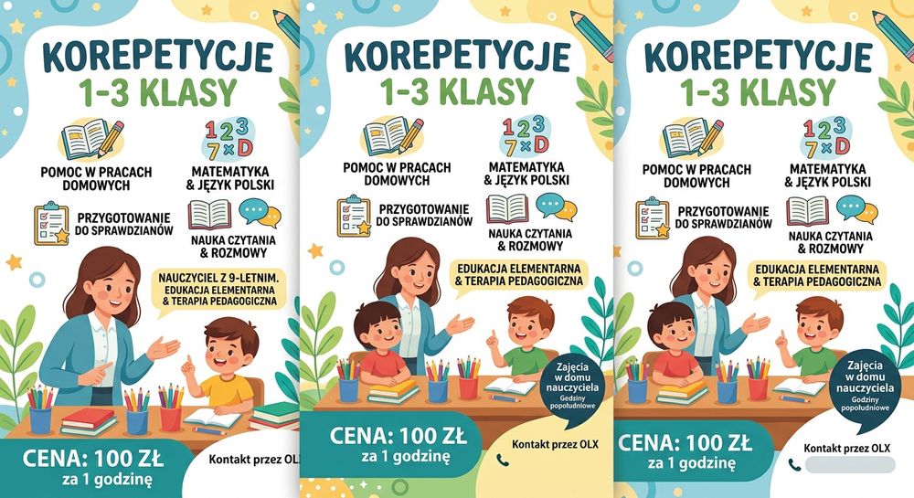 Korepetycje dla klas 1-3