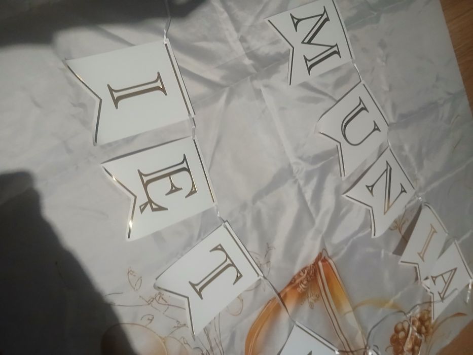 Dekoracje komunia napis