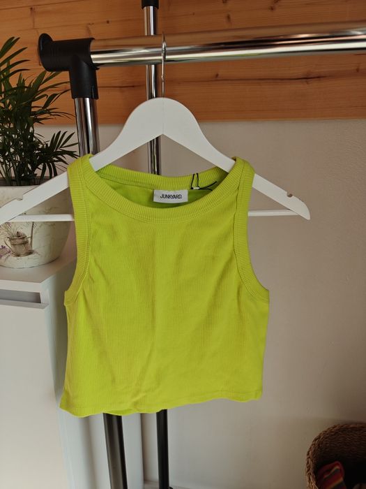 Nowy top junkyart rozmiar S limonka seledynowy neonowy