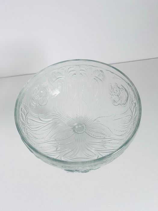 Patera "Z twarzą kobiety" Vintage polski PRL Huta Szkła Ząbkowice