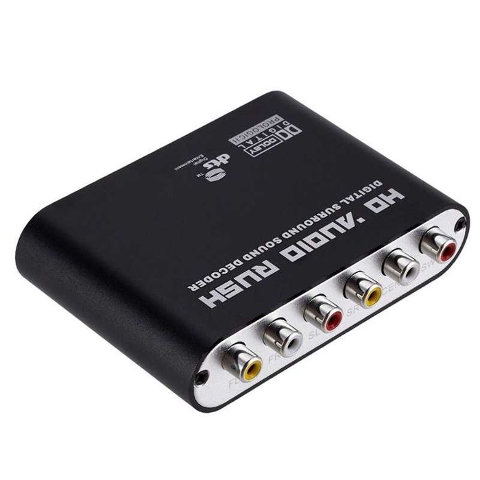 Conversor Decodificador Áudio Digital SPDIF / Coaxial p/ Analógico RCA