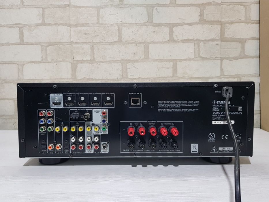5.1AV-ресивер Yamaha RX-V473 5×115Вт,AirPlay 4K USB HDMI DLNA