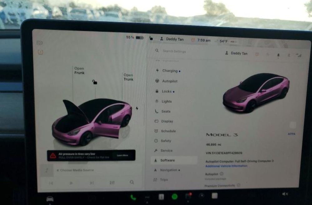Tesla model 3 RWD 2022 year  Батарея LFP