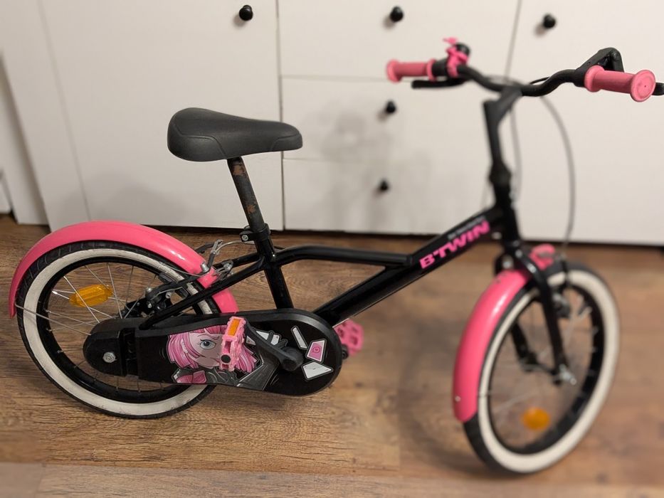 Rower dla dziewczynki b-twin 16' Decathlon
