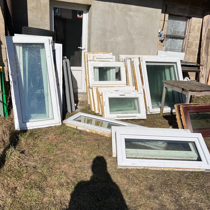 Okna z demontażu plastikowe PCV.