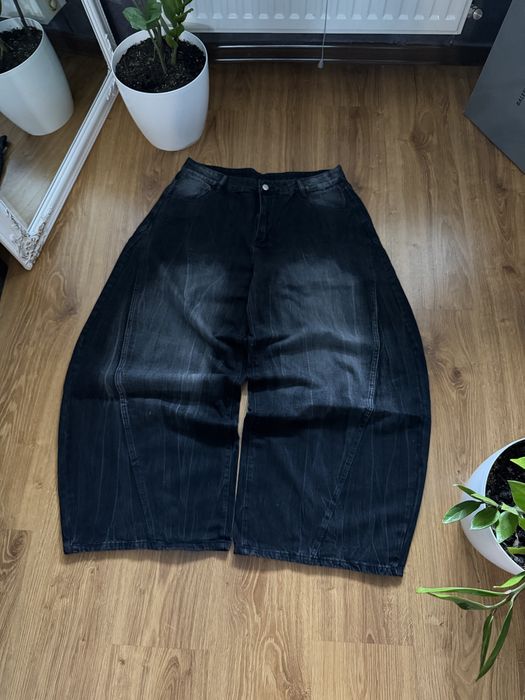 Opium baggy jeans широкі джинси black oversized racer балони jaded