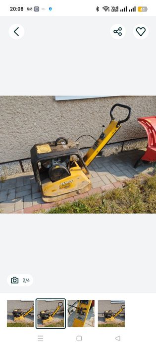 Zagęszczarka gruntu Diesel 200 kg