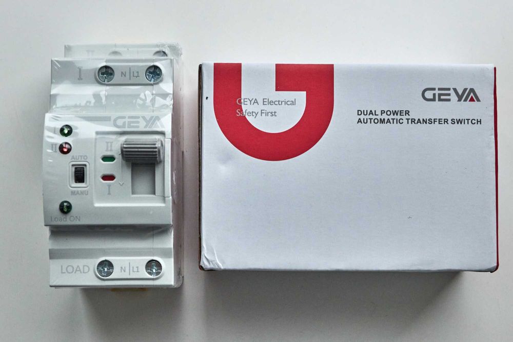 АВР Geya G2R 63А 1-фазный. Авто-перемикач Мережа-Инвертор. В наявності