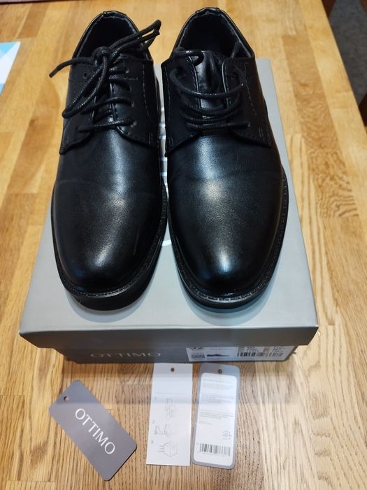 Buty komunijne dla chłopca czarne skóra rozmiar 32 firma Ottimo