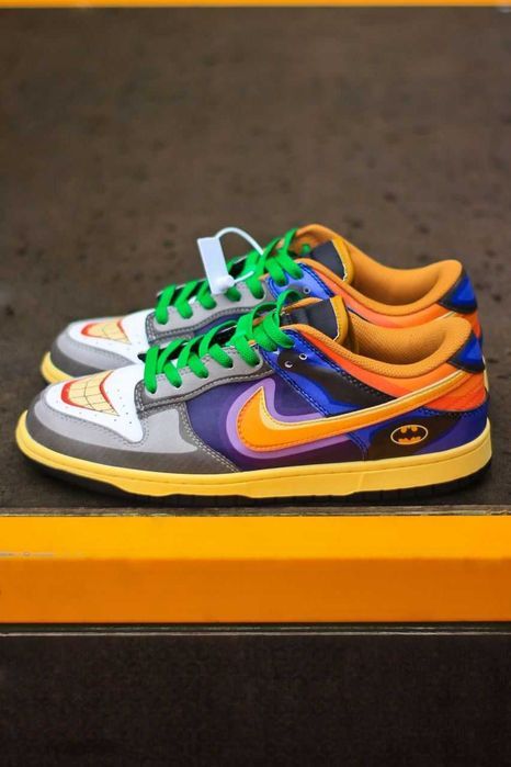 Мужские кроссовки Nike SB Dunk Low Batman x Joker. Размеры 40-45