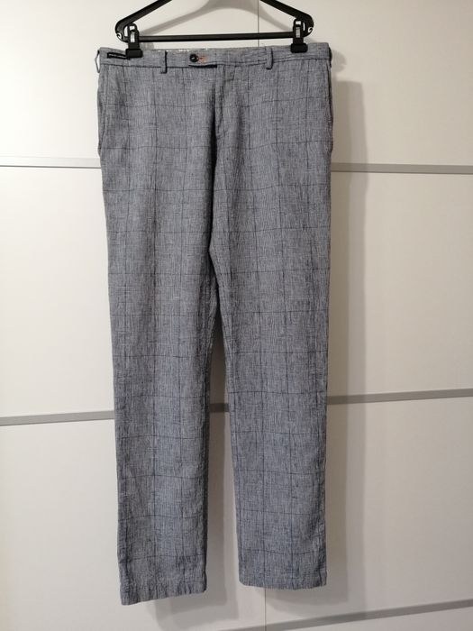 Spodnie męskie w kratkę