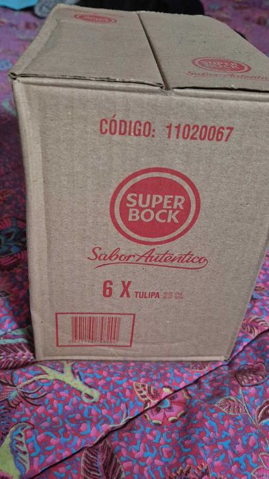 Conjunto de 6 copos SuperBock