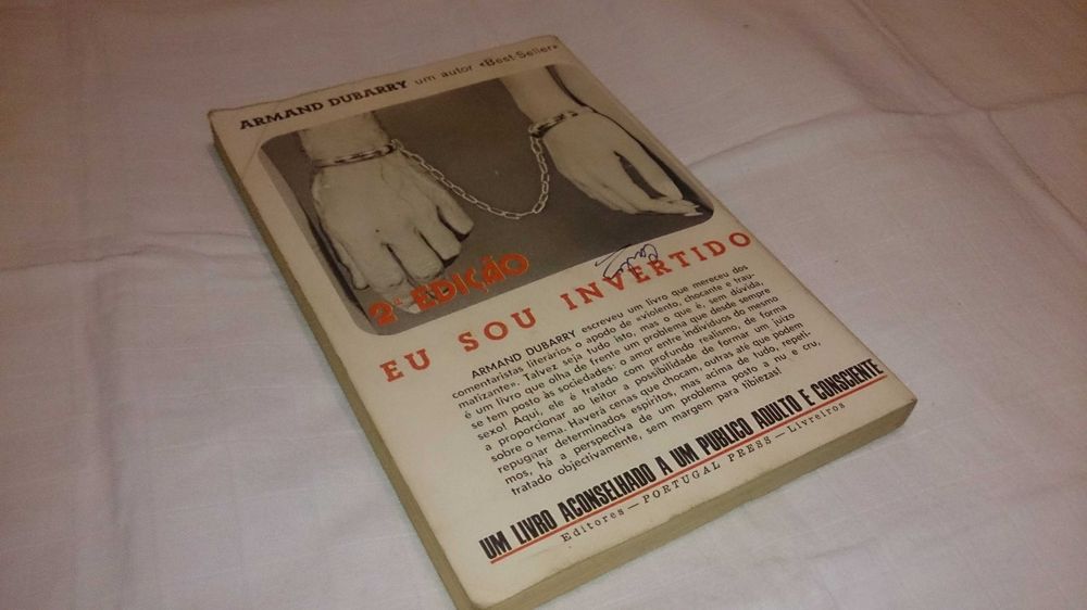 eu sou invertido (armand dubarry) 1ª edição 1975 livro erótico