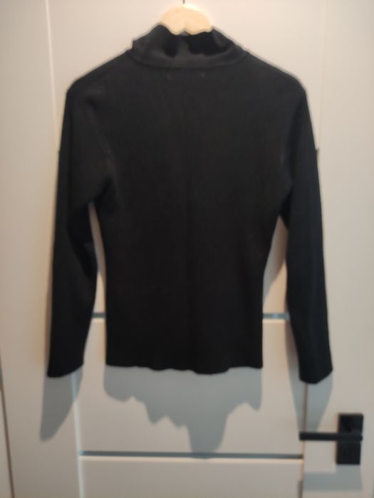 Bluza rozpinana czarna prążkowana