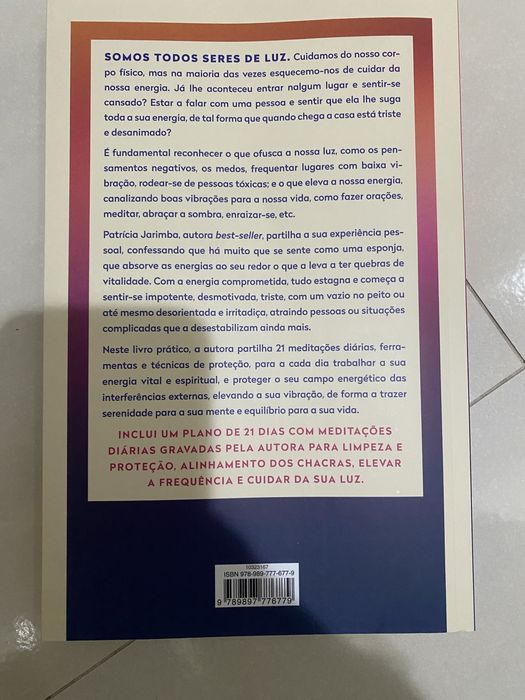 Livro Cuide da sua energia
