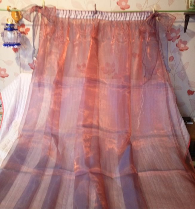 Тюль штори гардини органза хамелеон