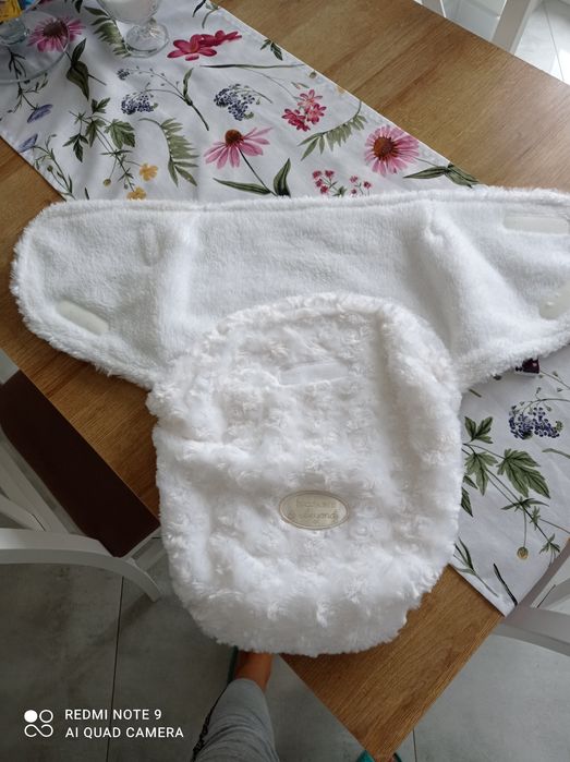 Przecudny otulacz dla niemowląt miękki ciepły