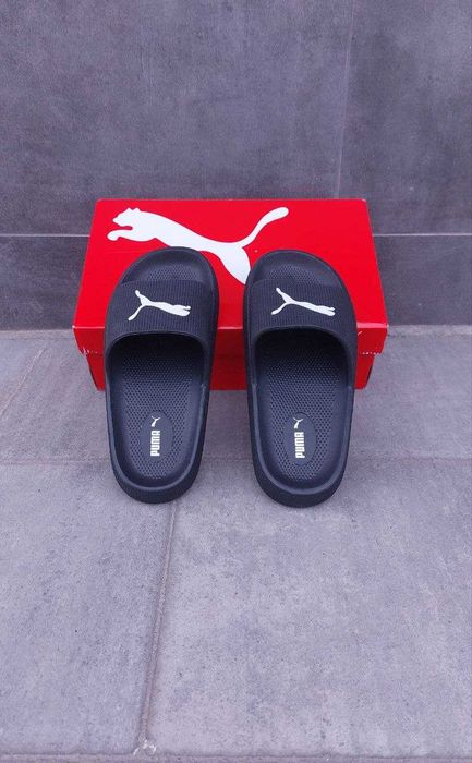 Шлепанцы пума женские удобные шлепки на лето Высокая подошва! Шлепанцы Puma женские летние Популярная модель! Пума