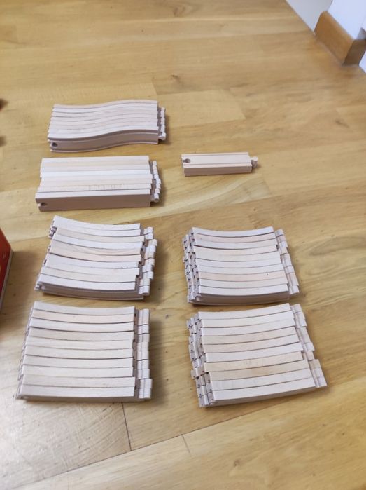 Klock kolejowei drewniane IKEA