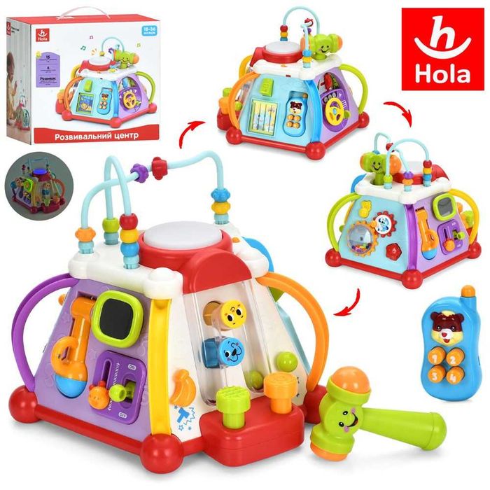 Краща розвиваюча іграшка від 12 місяців Мультибокс 806 Hola 15в1