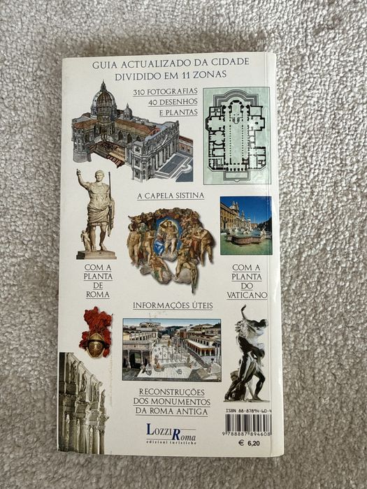 Livro de Roma com descrição da cidade