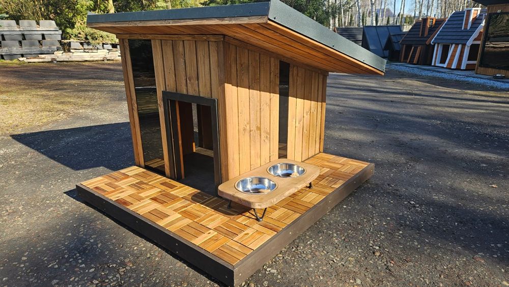 Buda dla psa ocieplona z oknami 2026r