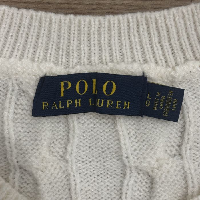 Polo Ralph Lauren – Camisola de Malha Branca (Cable Knit)