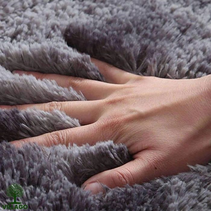 NOWY Dywan Villago Shaggy Grey - Ciemny Szary 60x90 cm Miękki Puszysty