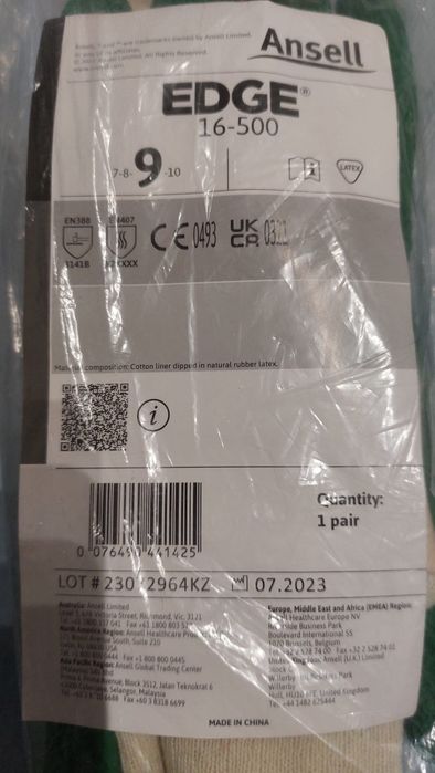 Luvas de protecção