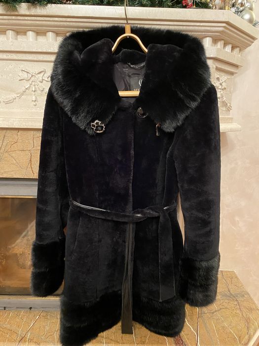 Шуба норка мутон