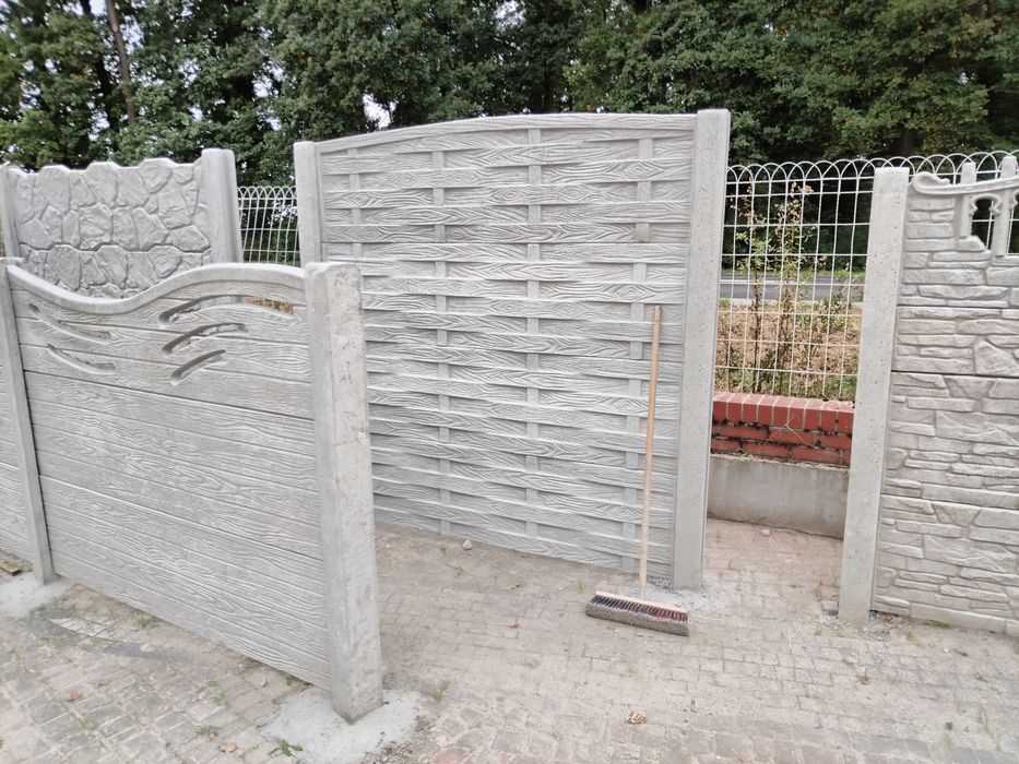 Ogrodzenie płyty płoty beton przęsła ogrodzeniowe