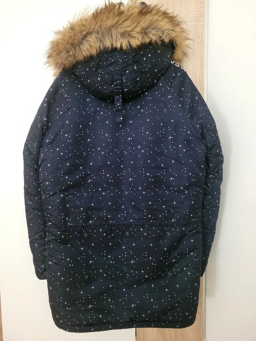 Alpha industries kurtka zimowa męska NASA Starry Blue gwiazdy M kurtka