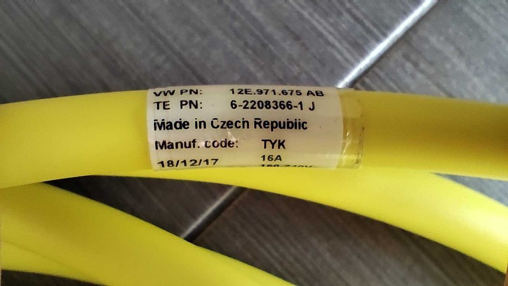 Cabo EV tipo 2 original Volkswagen