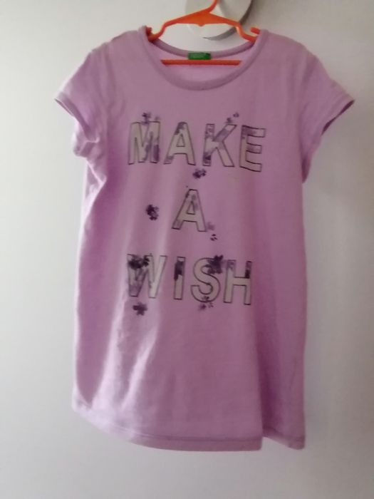 T-shirt benetton 9 anos de menina