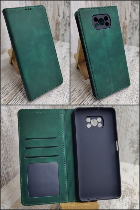 Прошитый чехол книжка на Xiaomi Poco X3 Pro/ X3 NFC На магните Чохол
