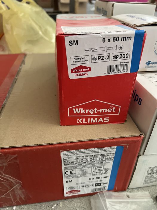 Kołki SM 6x40-80mm